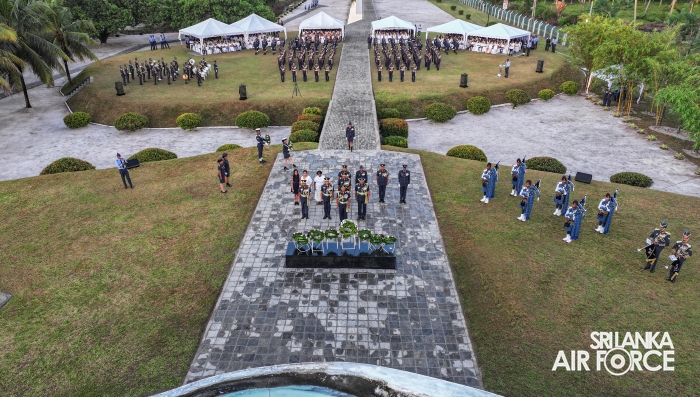 SLAF FALLEN WAR HEROES HONOURED AT THE WAR HEROES MONUMENT SLAF TRADE TRAINING SCHOOL, EKALA